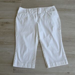 Lane Bryant White Cropped Chino Pants Size 18